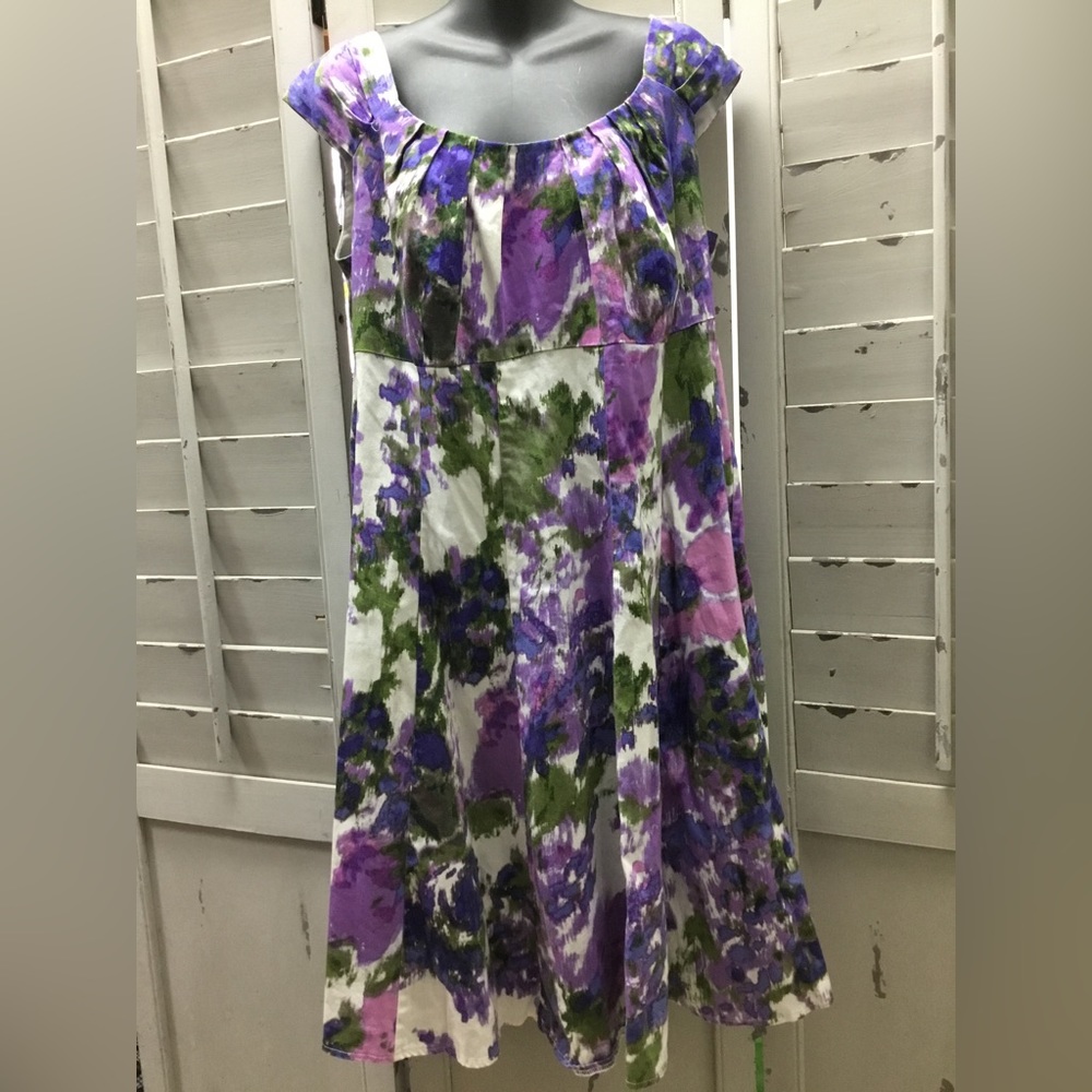 Pretty violet floral Ella dress by Signature
